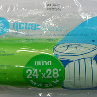 ถุงขยะก้นจีบคละสี 28ใบ 24x28" ACCO
