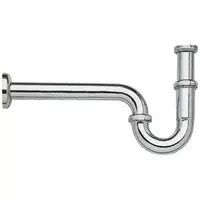 Extra-long 30 cm P-trap sink drain pipe from horizontal position, American Standard A-8100-LS-N.
