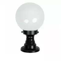 8 inch round post top lamp, model PA8/1-B THE SUN