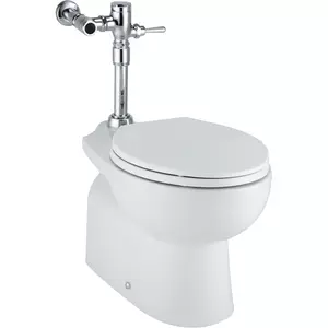 สุขภัณฑ์ฟลัชวาล์ว American Standard TF-2491/SC-WT-0 รุ่น นิวซีเปีย เอส 6 ลิตร ท่อลงพื้น