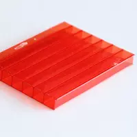 Poly Carbonate Twinwall Sheet D09 Red