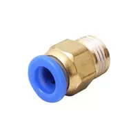 HI-TOP APC8-02 8mm (2/8 inch) straight connector with male thread.