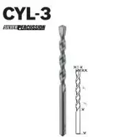 ดอกเจาะปูน Silver CYL-3 : 16x100/160 มม.