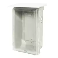ตู้กันน้ำมีหลังคา13x17เทาฝาใสEER03TC RAC