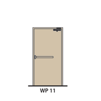 ประตูเหล็ก ทนไฟ LYNN WP11-FP (สีครีม PE-702461)