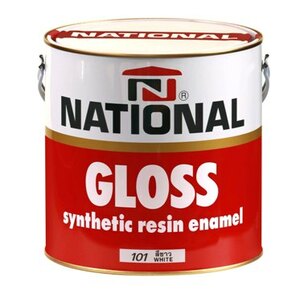 National Paint 296 +  CHARCOAL + 18 L +  Synthetic Enamel +  GLOSS Finish main image 1