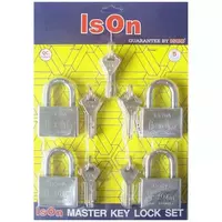 ISON 50MM 877CP50/4 CR MK PADLOCK4EA/SET