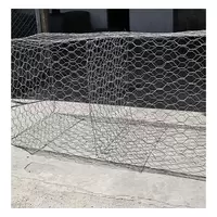 กล่องกระชุหิน เกเบี้ยน หุ้ม PVC ลวด 2.7  มม. ช่อง 60x80 มม.