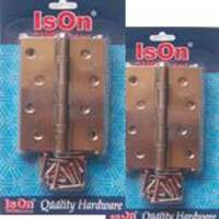 บานพับ ISON 4X3 นิ้ว HG1B06AC6 สีทองแดงรมดำ แพ็ค 6 ชิ้น