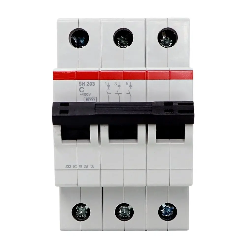เบรกเกอร์ 10 แอมป์ MCB ABB 3 Pole 6kA รุ่น SH203-C10-1