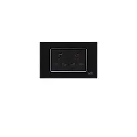 Universal double plug, model SC_UNIB, black