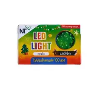 100 LED decorative lights, green light (flashing) NT