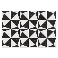 Wall Tile 30X45CMSTARBURST WHITEBLACK(EXC)1.08M2