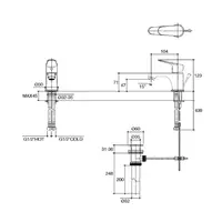 K-21886X-4-CP Englefield Basin Faucets Sierra
