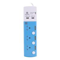 POWER STRIP3SOCKET3SWITCH2USB 3M TSP-3T