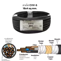 สายไฟ CVV-S 18x4 ตร.มม. YAZAKI 100 เมตร