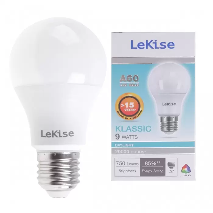 LED light bulb A60 9 watts, Klassic model (Day Light) LEKISE-1