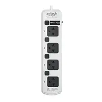 4-socket power strip, 4 switches, 5M H7054-WH Ani