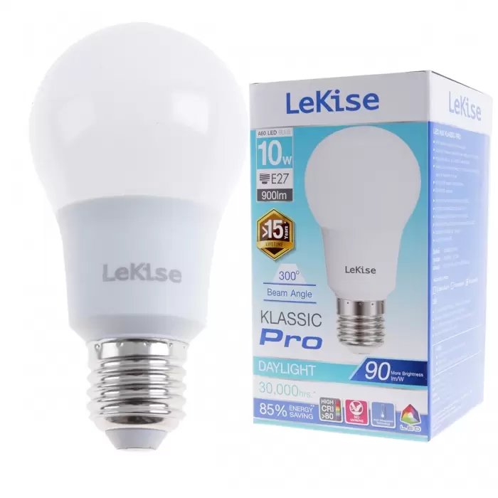 10 Watt LED Bulb, Klassic Pro (Day Light) model, LEKISE-1