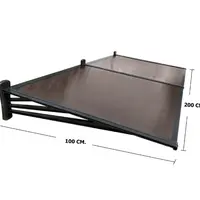 กันสาดโพลีคาร์บอเนต ขาตรง SUNSHIELD 100X200 ซม. สี...