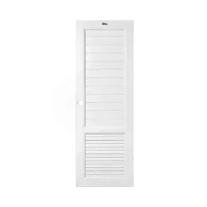 ประตูห้องน้ำ UPVC เจาะรูลูกบิด ASARA S933 70x200 ซม. สีขาว-1