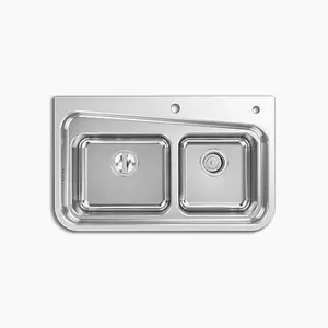 KOHLER K-3710X-2FD-NA อ่างล้างจาน 2 หลุม รุ่น ลินซ์-1