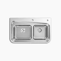 KOHLER K-3710X-2FD-NA อ่างล้างจาน 2 หลุม รุ่น ลินซ์