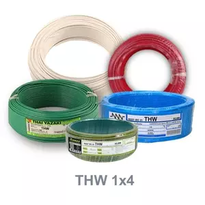 Phelps Dodge IEC01 THW Wire 1x4 mm2 Green/Yellow 100M-1