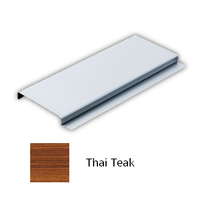 ฝ้าอลูมิเนียม ตัวเอฟ 85F Fameline สี Thai Teak