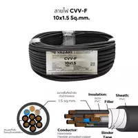 CVV-F Cable 10x1.5 mm2 YAZAKI 100 m