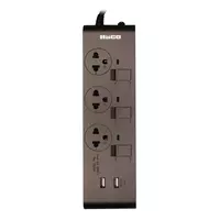 รางปลั๊กไฟ3ช่อง3สวิตซ์2USB3M 3S3EBUSB-CC