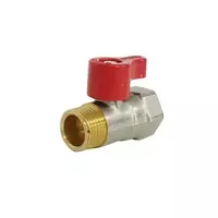 มินิบอลวาล์ว 1/2 นิ้ว (4 หุน) KARTEN (ผม) รุ่น HN3075 ขนาด 1/2 นิ้ว สีแดง