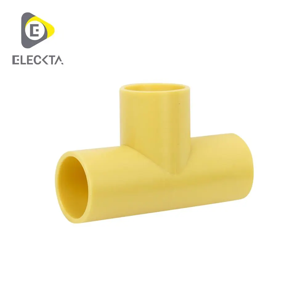 ข้อต่อ3ทาง 3/8" สีเหลือง Pack 10 ELEK-1