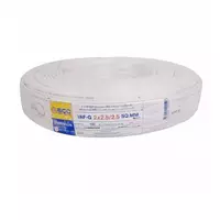 สายไฟ VAF-G 2x2.5/2.5 ตร.มม. สีขาว BCC