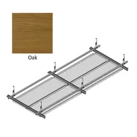 Hook On Aluminum Ceiling R-H200 Metalworks Oak