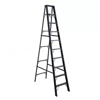 Newcon Black color Standard A-Shaped Aluminium Folding Ladder 10 Feet