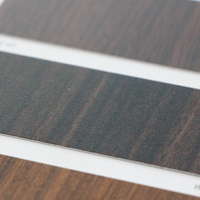 ฝ้าอลูมิเนียม ลายเส้น Grille Fameline FWC-CC-02 WALNUT