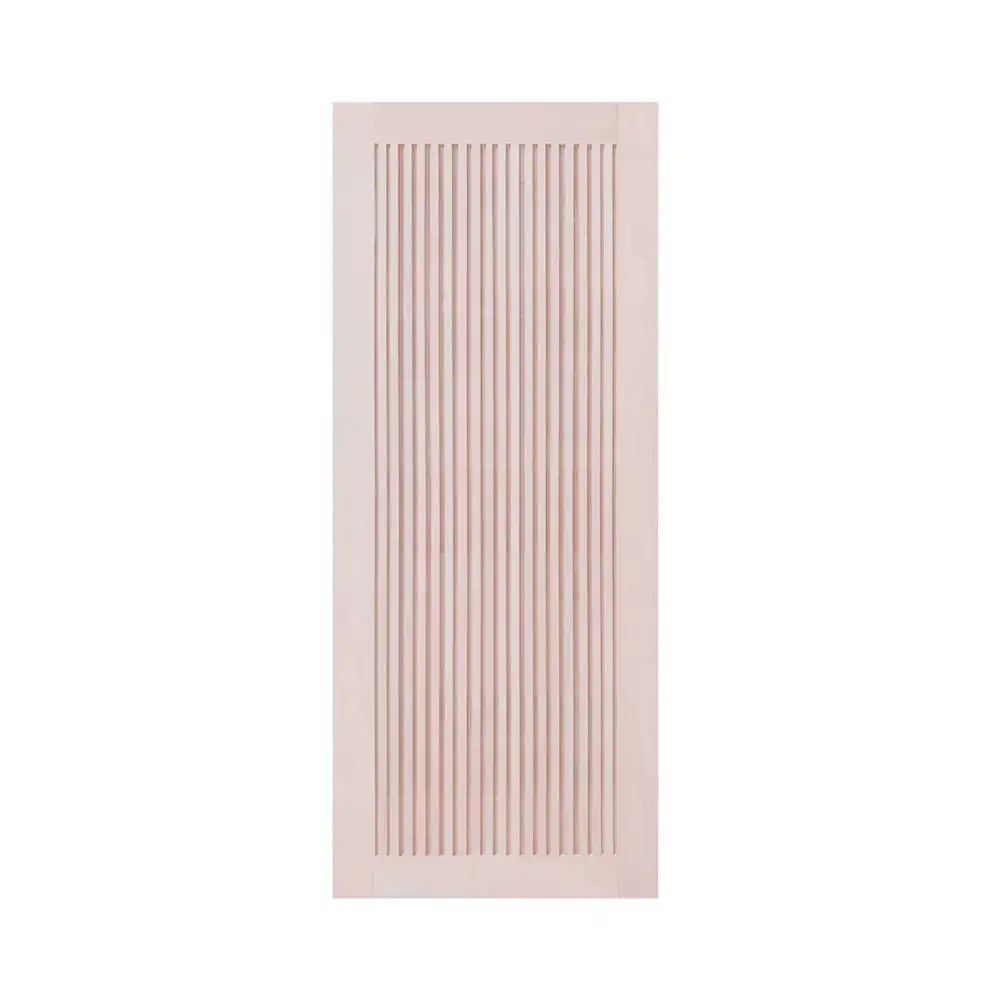 ประตูไม้เนื้อแข็ง ไม่เจาะลูกบิด N999 C-MODERN 90x200 ซม. สีธรรมชาติ-1