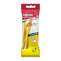 มีดโกน ด้ามยาว GILLETTE SUPER THIN 2 ด้าม