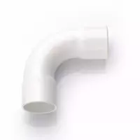 NPI Trachang PVC Electric Telecom White JIS Short Bend 90 H ES 2 15 mm