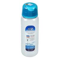 ขวดน้ำPET G 1.2L ทรงกลม ฝาดึง น้ำเงิน