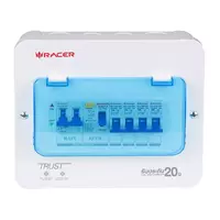 ตู้คอนซูมเมอร์ 4 ช่อง + MAIN RCBO 63A RACER