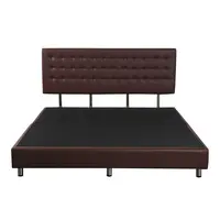 BED FRAMES MUNICH 6FT L-BROWN ME LIVING