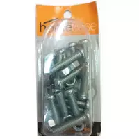 สกรูเกลียวมิลพร้อมน็อต JP DEXZON 8X35 มม. แพ็ก 15 ชิ้น