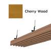 Aluminum Baffle Ceiling Metalworks Cherry Wood Height 100 mm