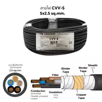 CVV-S Cable 5x2.5 mm2 YAZAKI 100 m