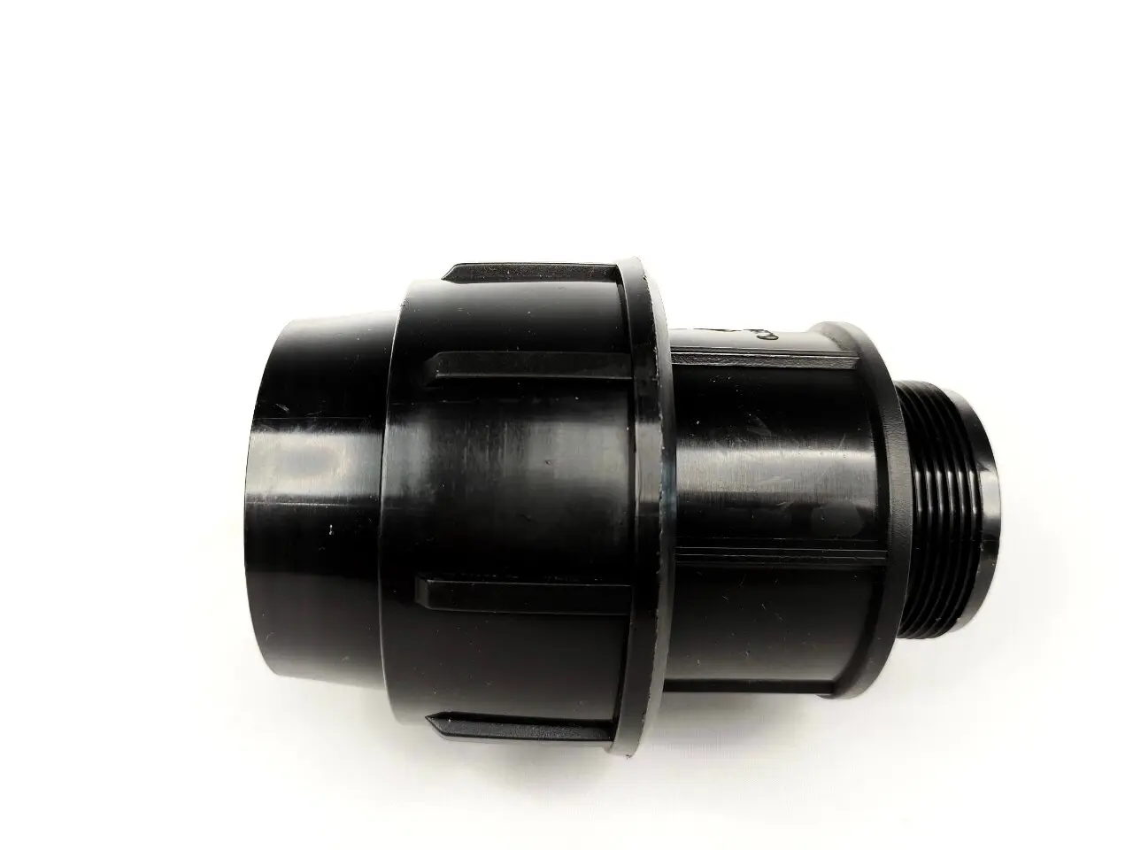 ข้อต่อตรงเกลียวนอก แบบสวมอัด HDPE 110x4"-1