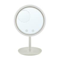 MIRROR LED+FAN 20F001 WHITE