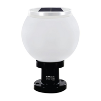 ไฟหัวเสาโซล่าเซลล์ HI-TEK HFSPR0250O 3 วัตต์ เดย์ไลท์/วอร์มไวท์ 10 นิ้ว สีขาว