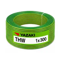 สายไฟ THW 300 ตร.มม. สีเขียวแถบเหลือง YAZAKI